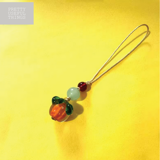 Sunlit Persimmon Phone Charm